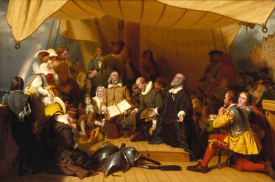 Imbarco dei pellegrini da Robert Walter Weir